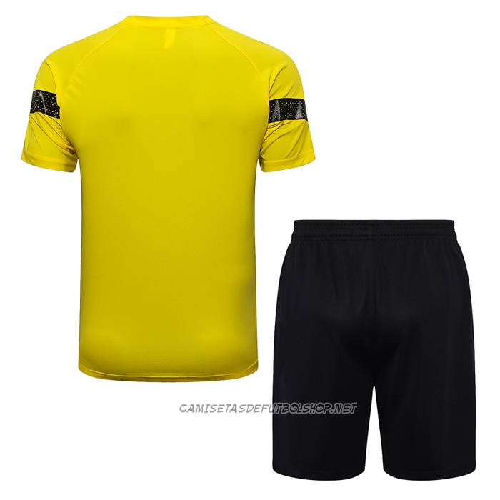 Chandal del Borussia Dortmund 22-23 Manga Corta Amarillo - Pantalon Corto